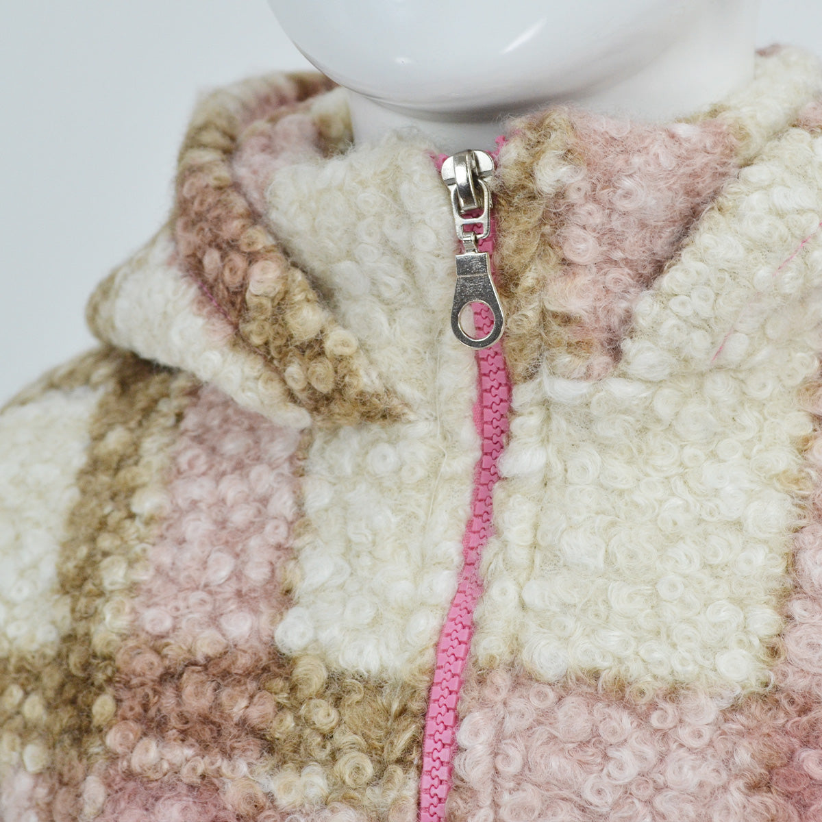 Chamarra cazadora larga de cuadros para niña FLORY CHMNI0001