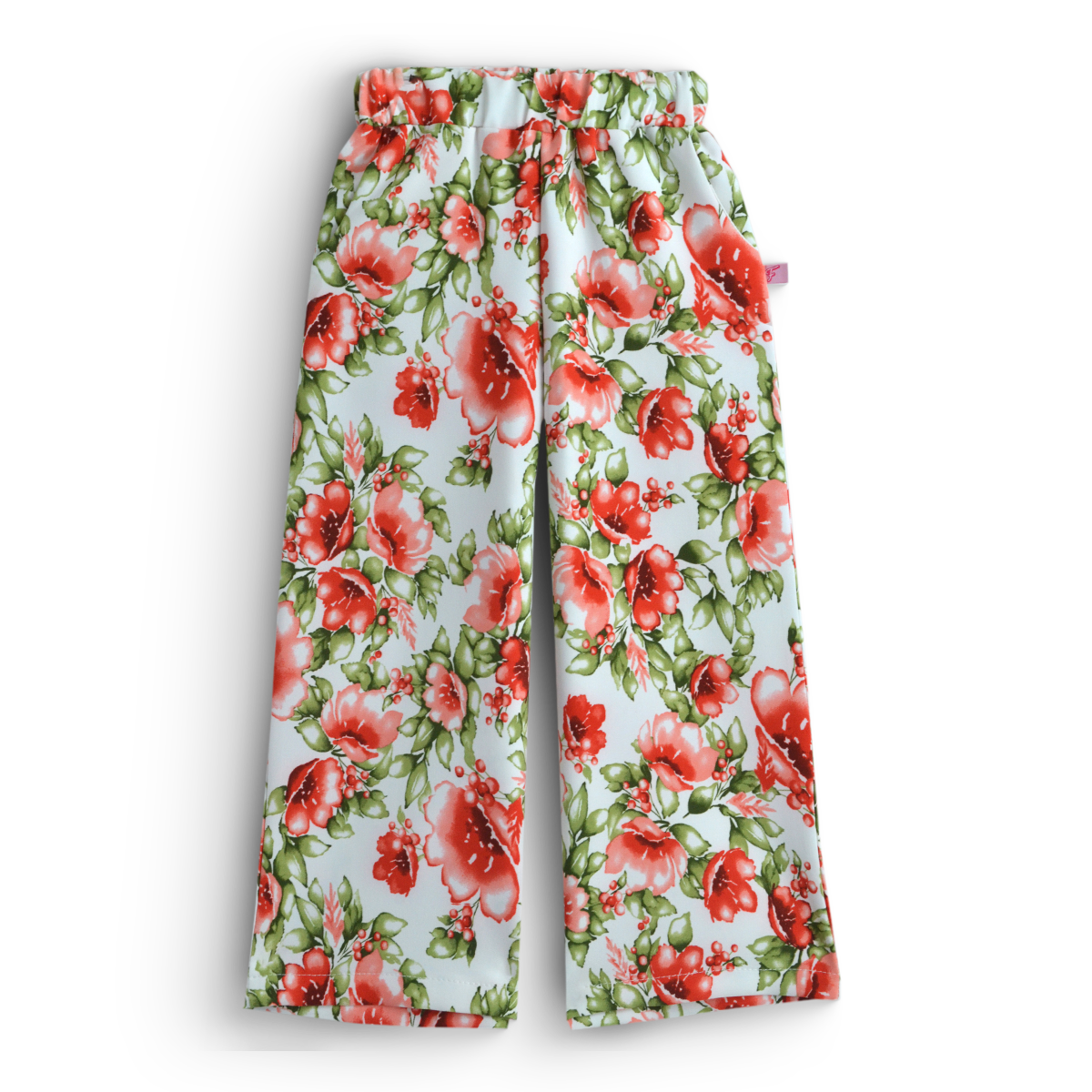 Conjunto con pantalón flores, blusa con olanes | CONI0042 | tallas ch-m-gr