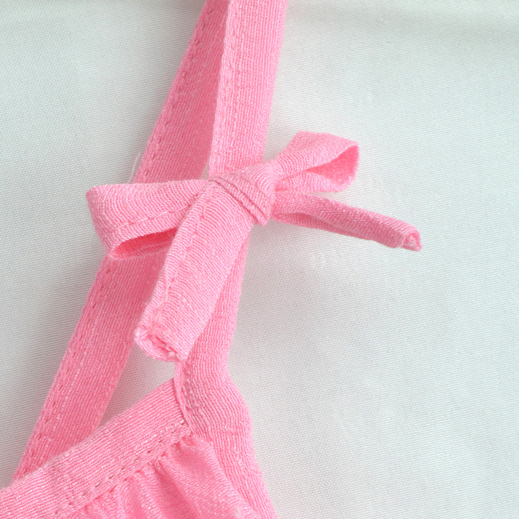 Conjunto de blusa de olanes y pantalón floreado • BARBIE 17 • tallas ch-m-gr • CONI0042