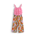Conjunto de blusa de olanes y pantalón floreado • 4 a 12 años • Barbie 17