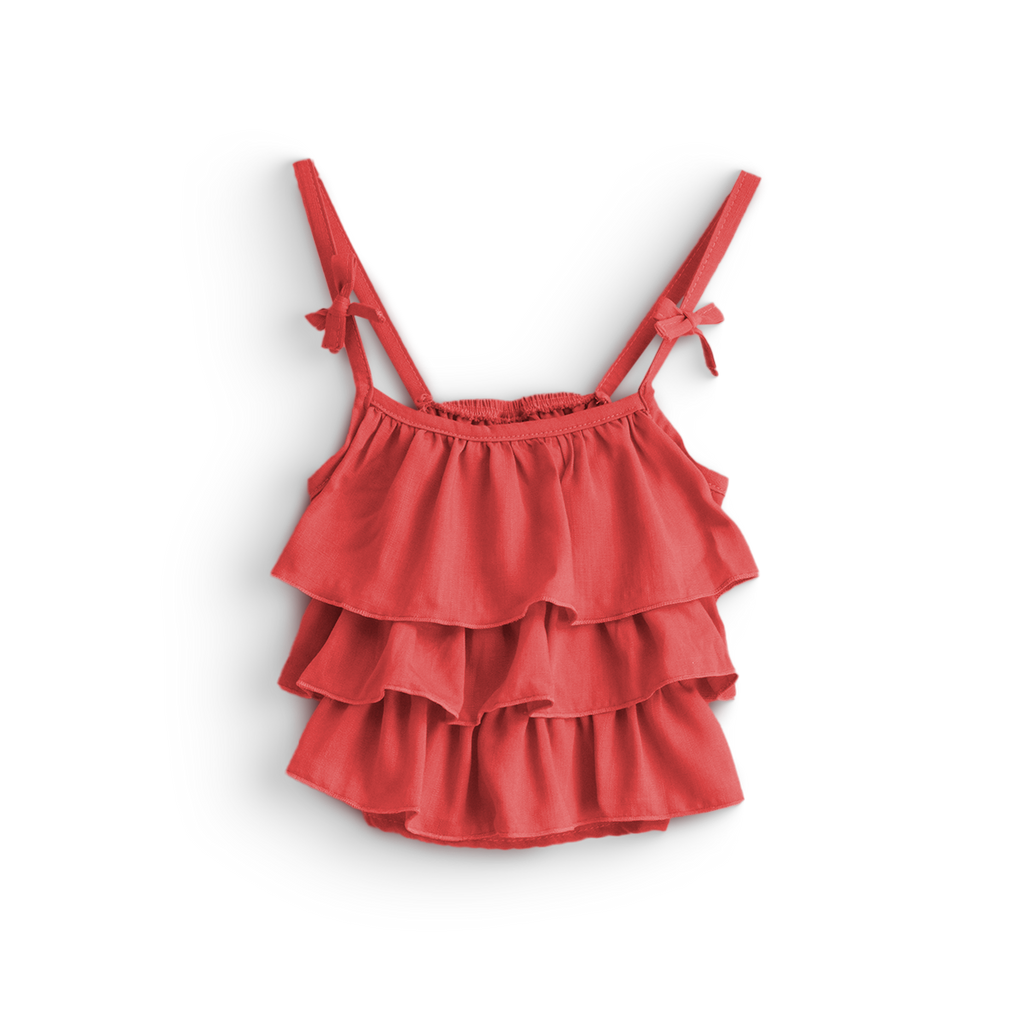 Conjunto de blusa de olanes y pantalón floreado • BARBIE 17 • tallas ch-m-gr • CONI0042