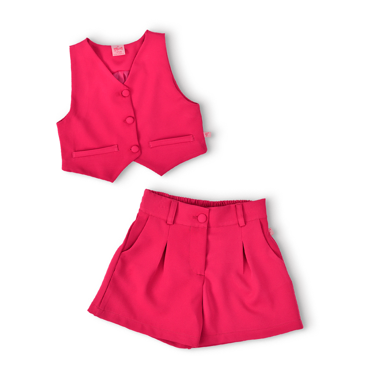 Conjunto de chaleco forrado con Short Niña Flory CONI0025