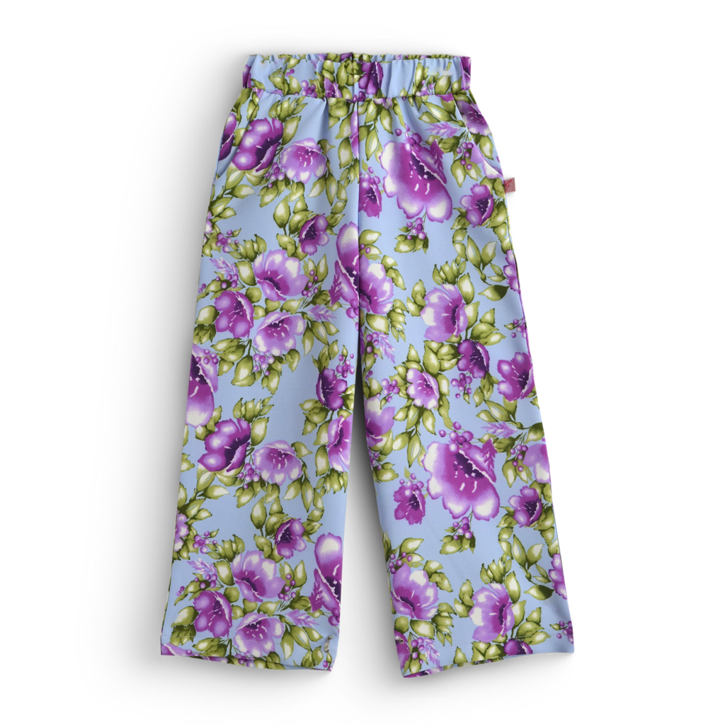 Conjunto de blusa de olanes y pantalón floreado • BARBIE 17 • tallas ch-m-gr • CONI0042