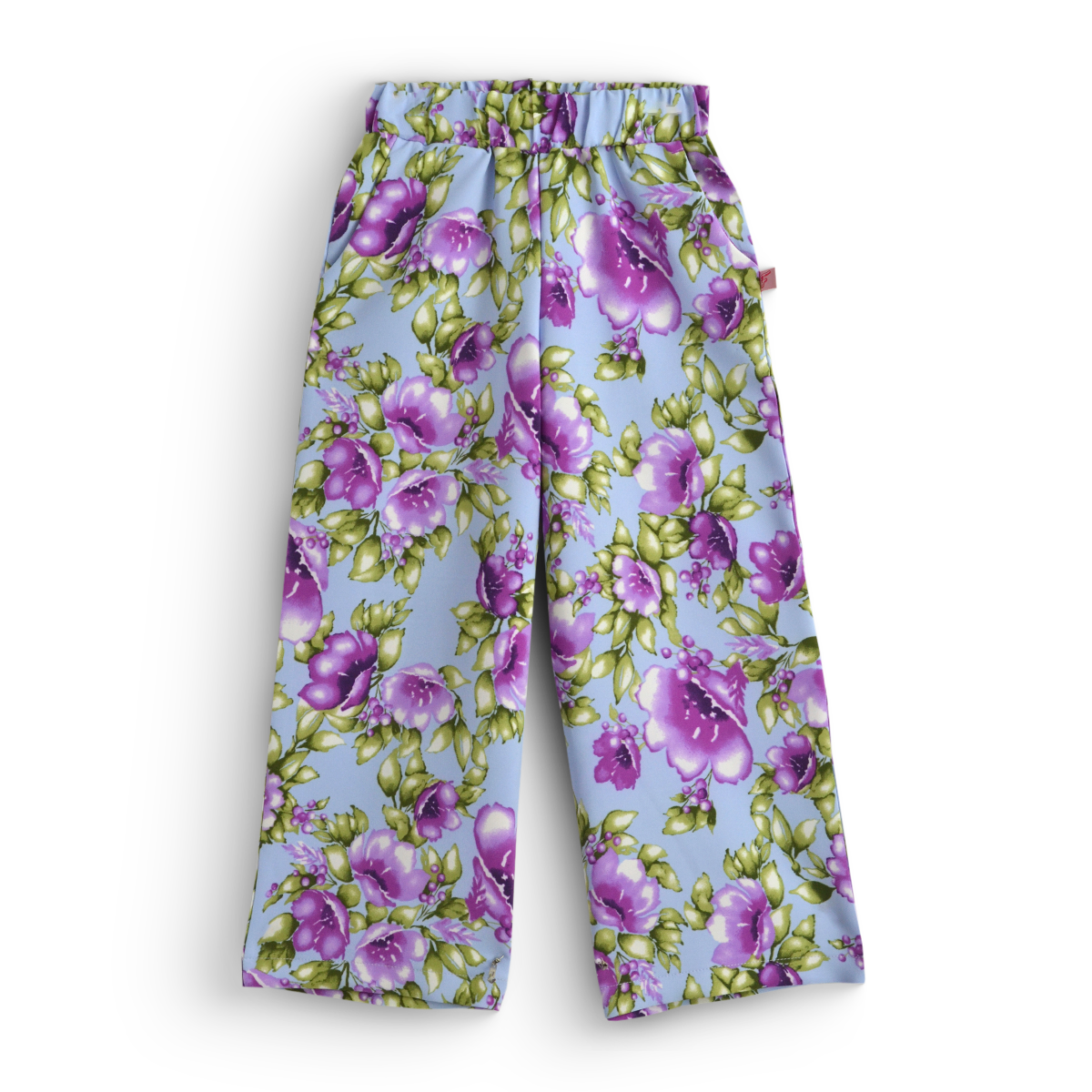 Conjunto con pantalón flores, blusa con olanes | CONI0042 | tallas ch-m-gr