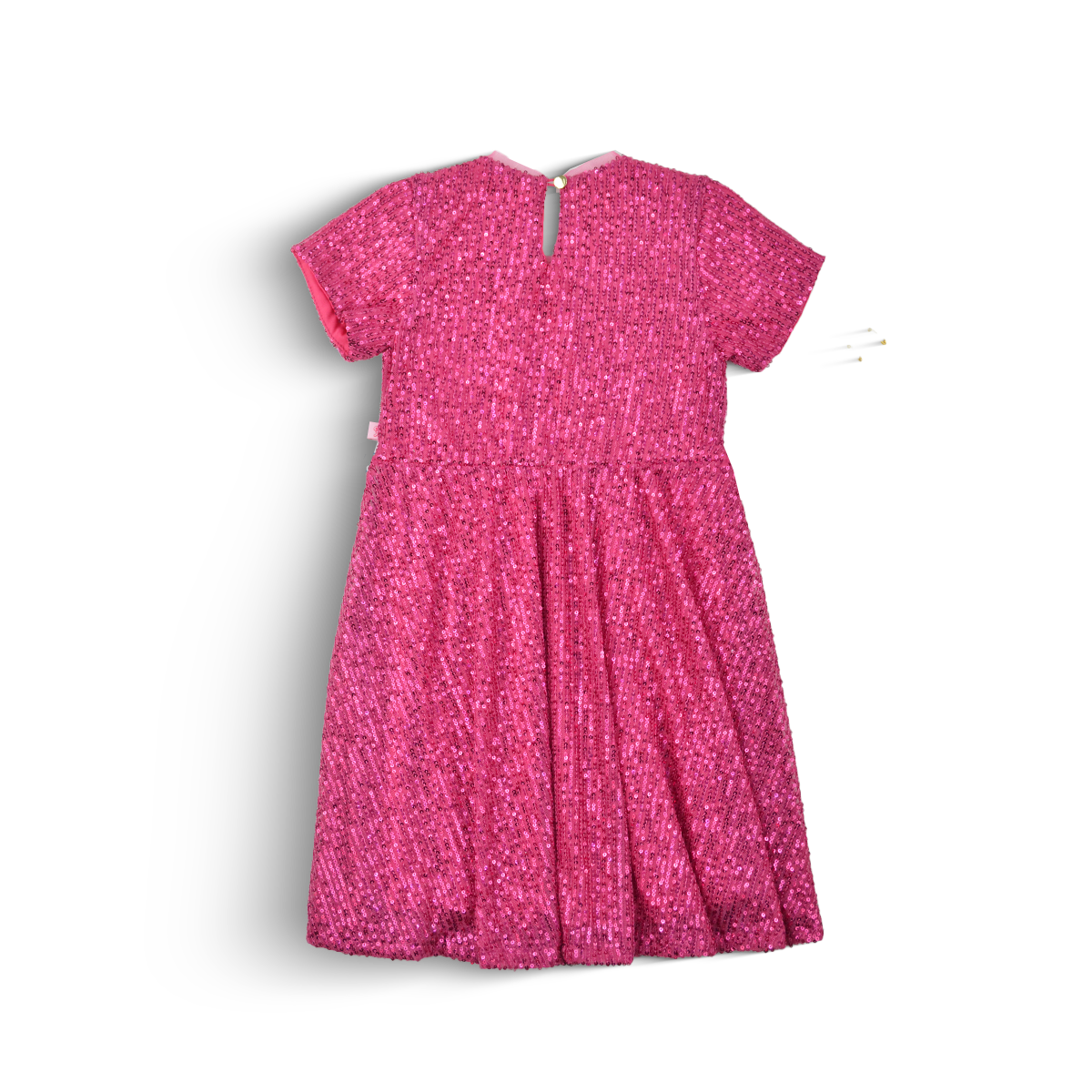 Vestido de lentejuelas con moño niña Flory VENI0171