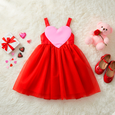 Vestido corazón San Valentin • VALENTINA 1 • tallas xch-ch-m-gr  • VENI0205