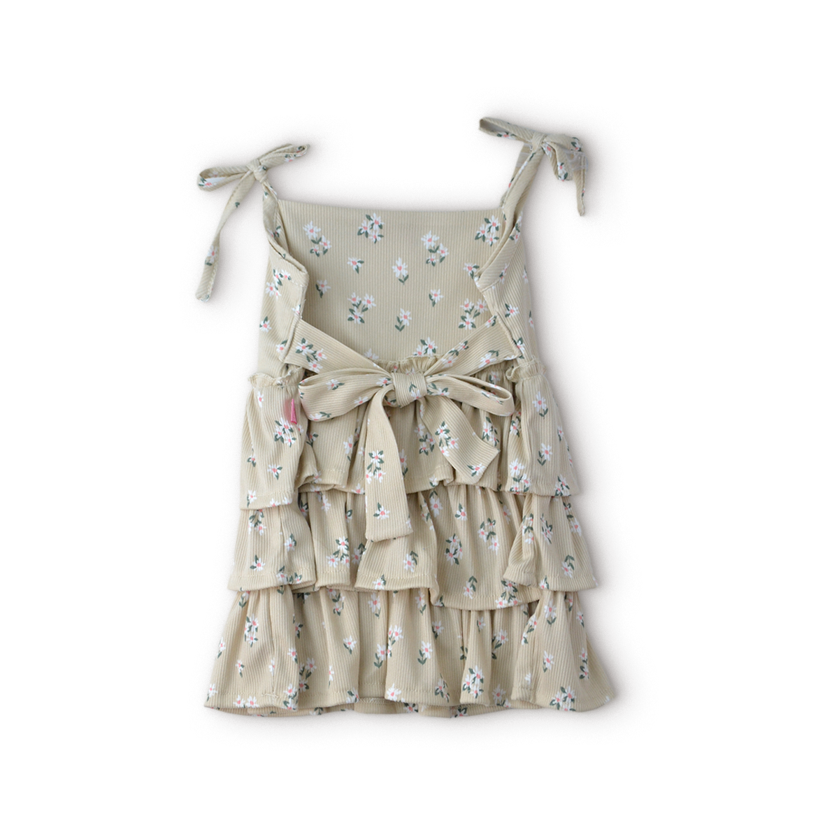 Vestido floreado en capas y con tirantes para bebé FLORY VEBB0114