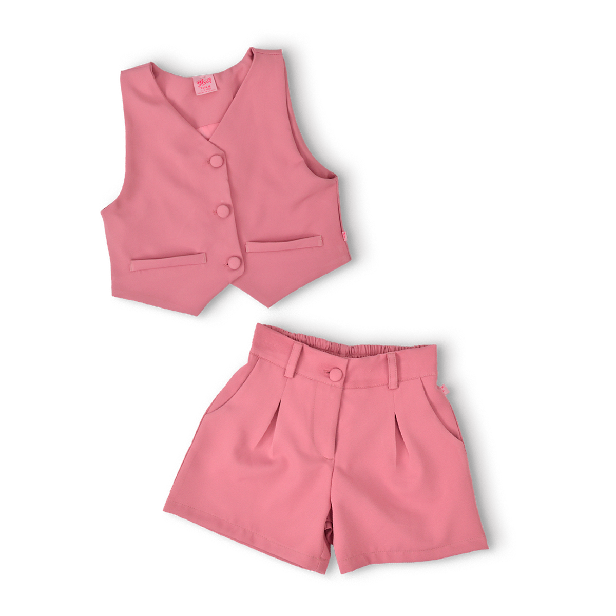 Conjunto de chaleco forrado con Short Niña Flory CONI0025