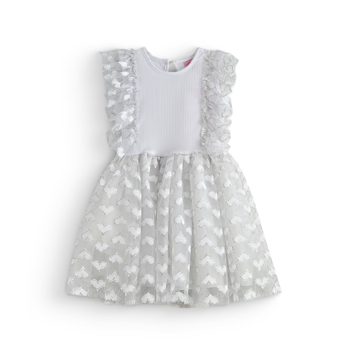 Vestido de tul corazones • VANIA 1 •  tallas 1-2-3 • VEBB0142A