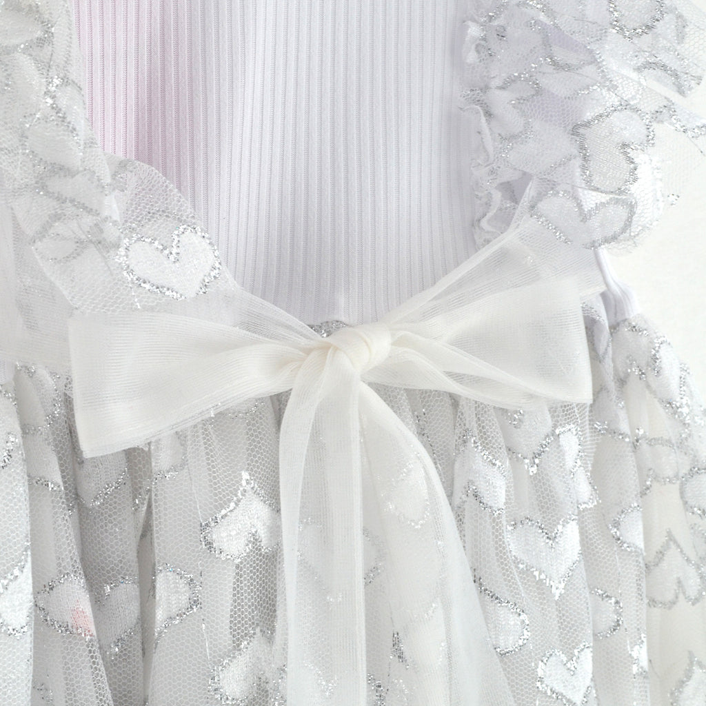 Vestido de tul corazones • VANIA 1 •  tallas 1-2-3 • VEBB0142A