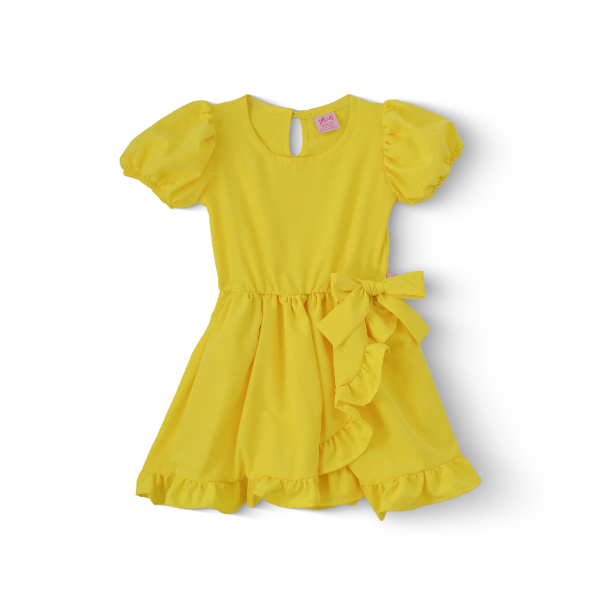 Vestido cruzado con moño Niña FLORY VENI0149