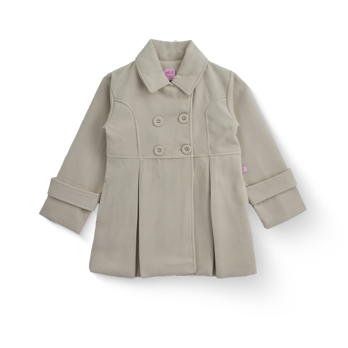 Abrigo de paño forrado con botones niña FLORY ABNI0001