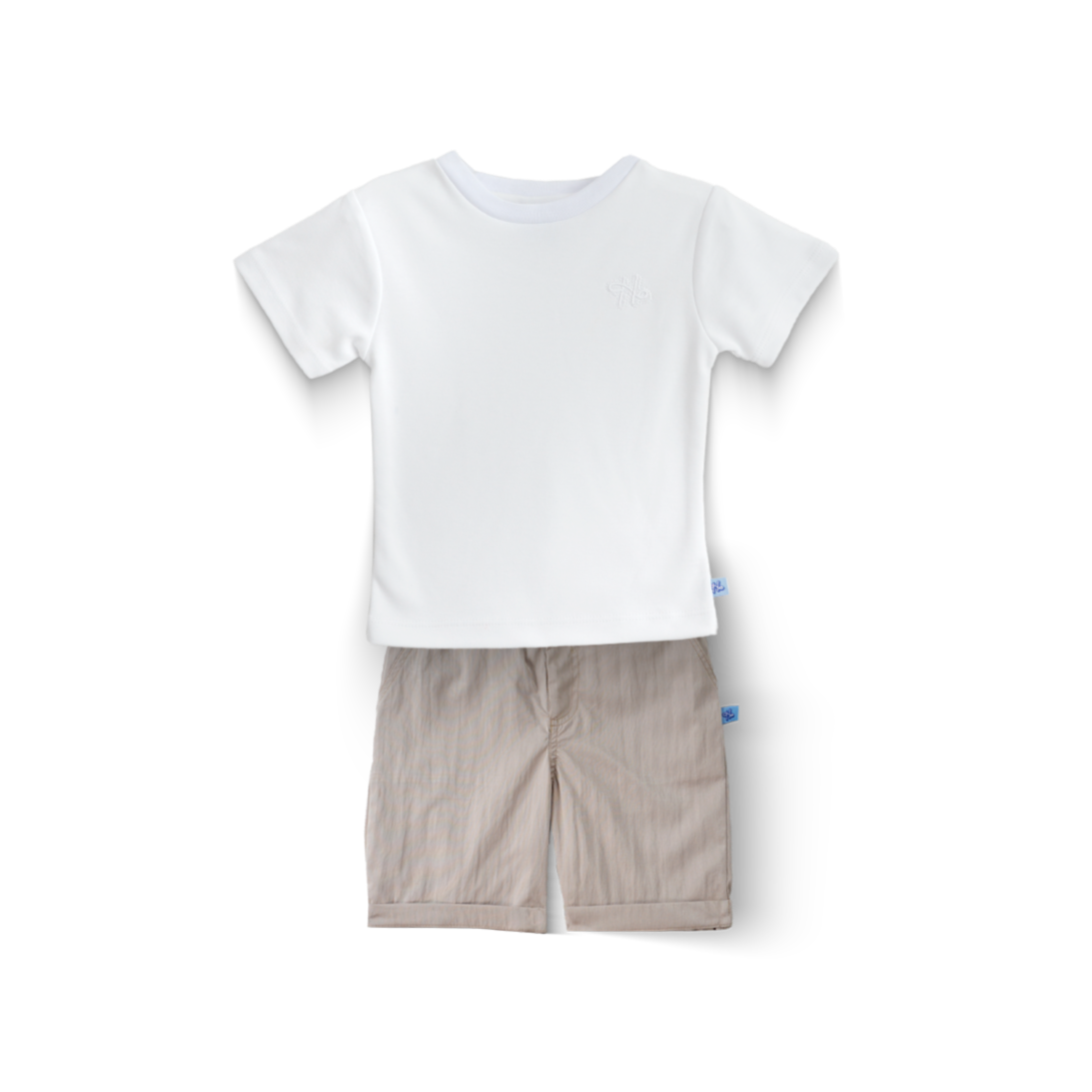 Conjunto de playera básica y bermuda para bebé Heri  CONB0007