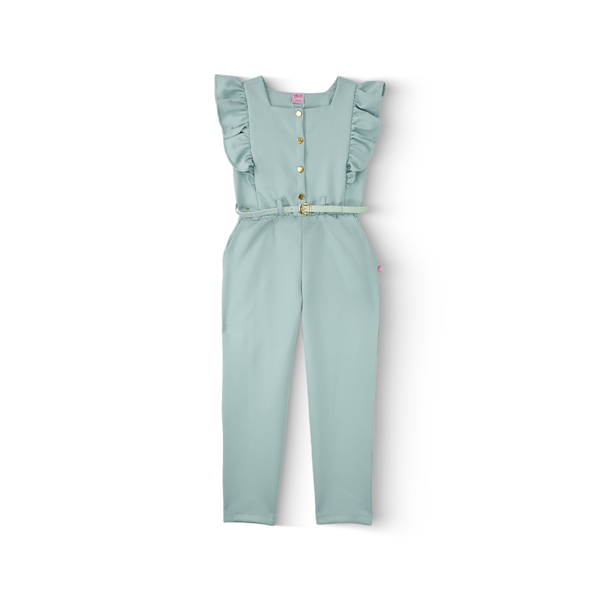 Mono con cinturón y botones niña | JSNI0002 | tallas ch-m-gr