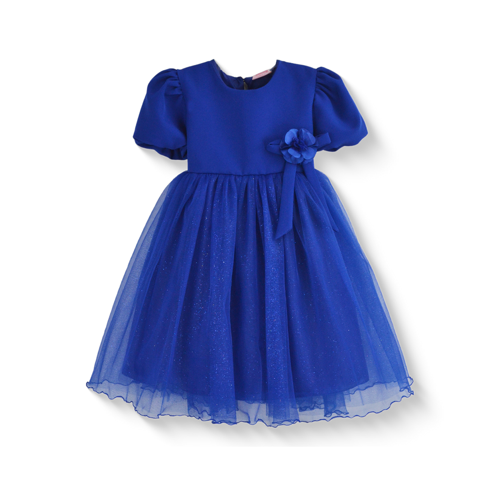 Vestido manga abullonada con flor de satín • 1 a 3 años • Barbie 9
