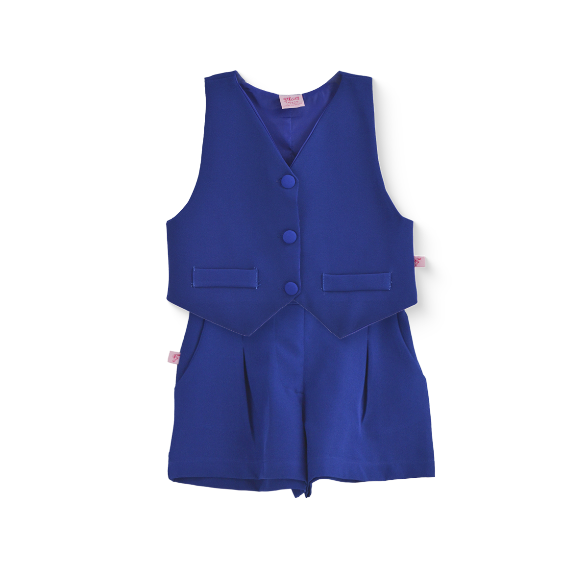 Conjunto de chaleco con botones y short ajustable •  ZARA 1 • tallas ch-m-gr •  CONI0034