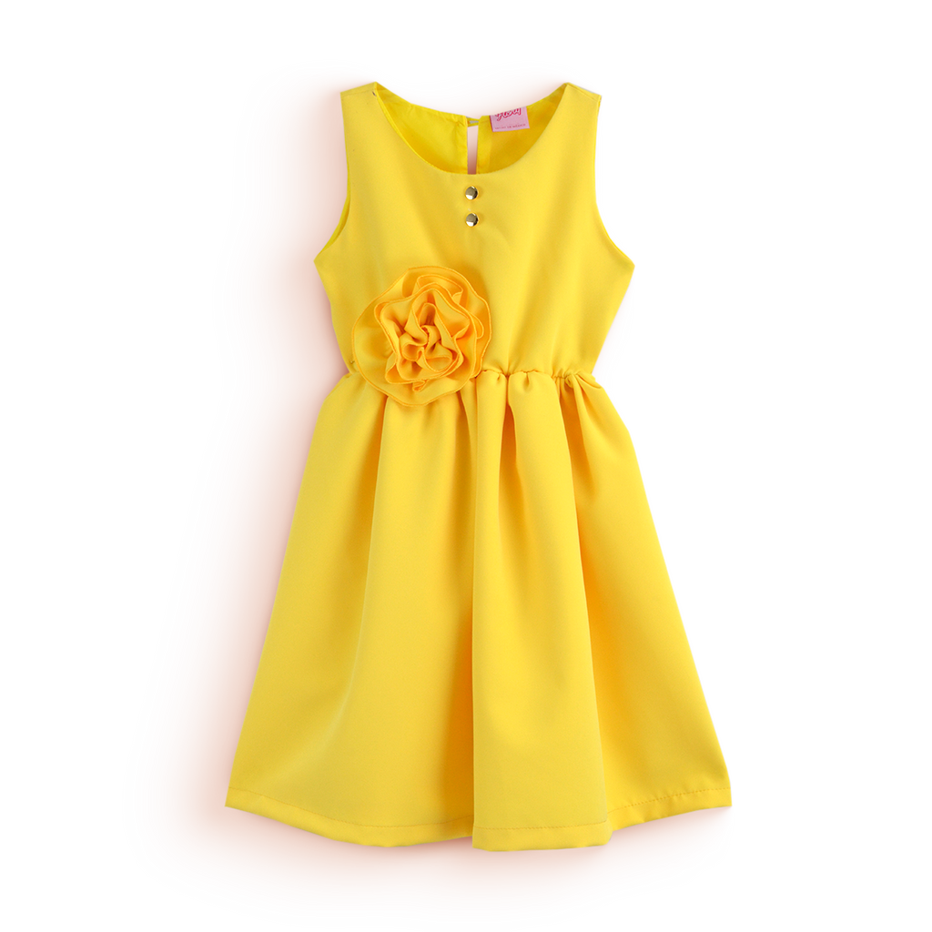Vestido con moño y botones • BARBIE 13 • tallas ch-m-gr • VENI0181