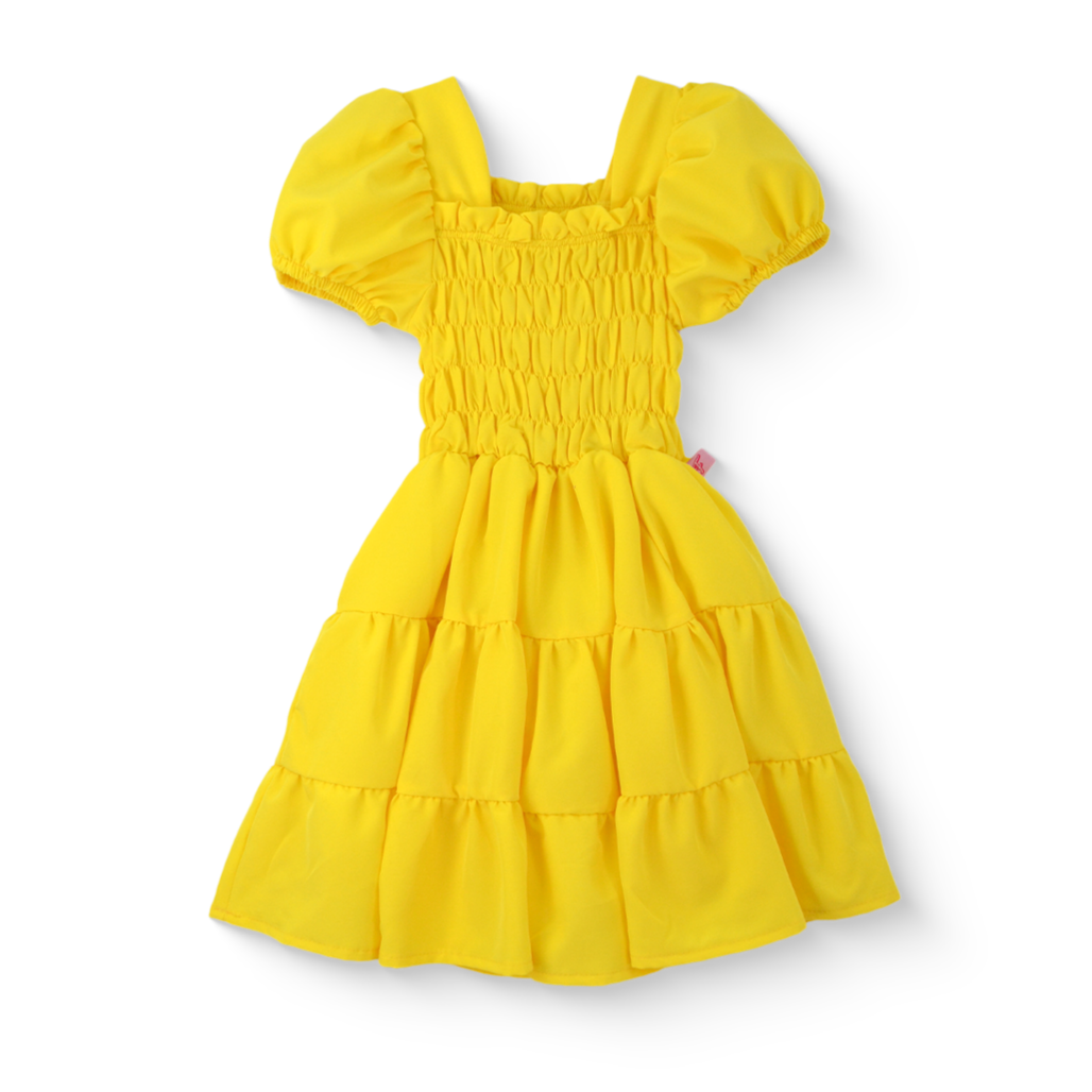 Vestido con manga abullonada Niña VENI0172 Flory