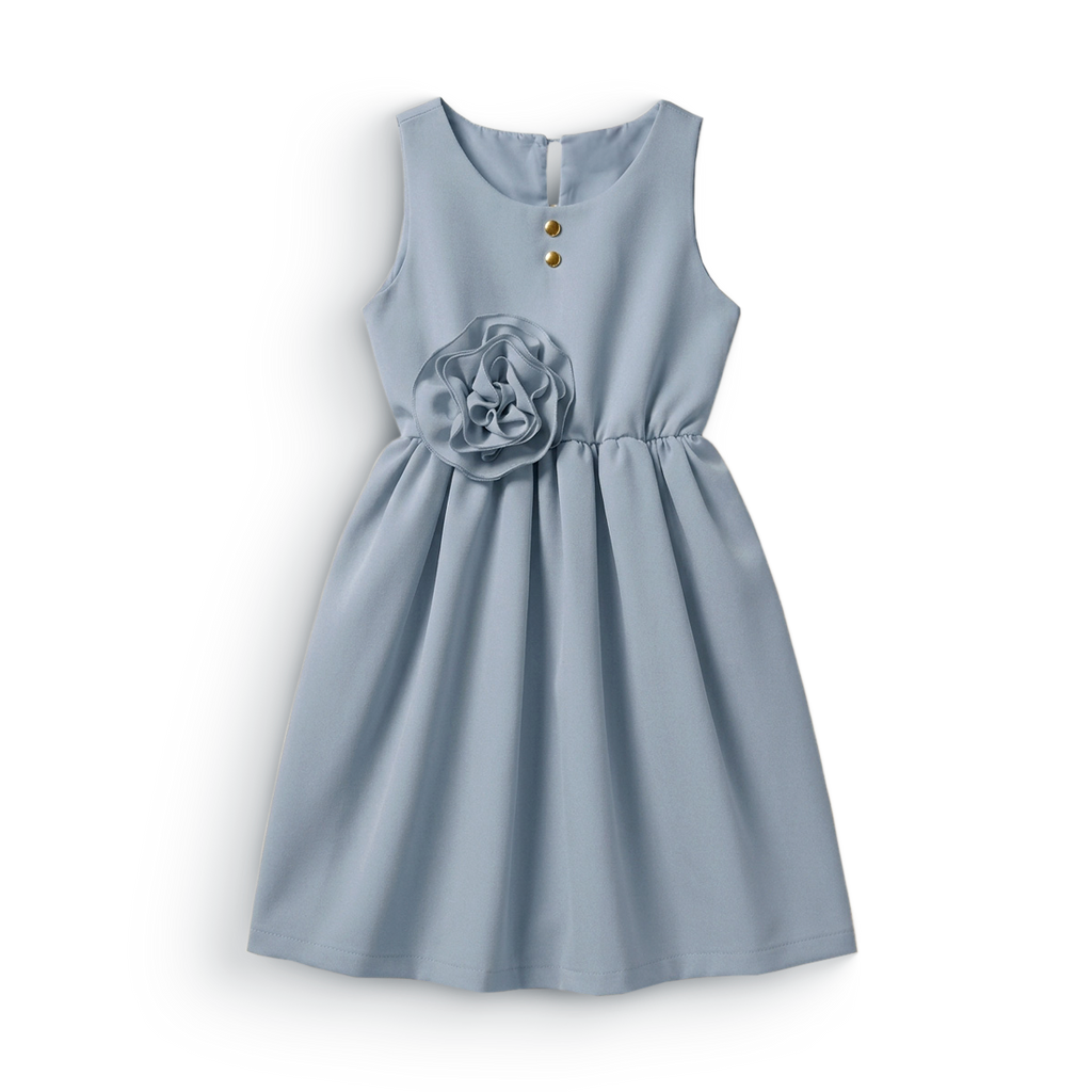 Vestido con moño y botones • BARBIE 13 • tallas ch-m-gr • VENI0181