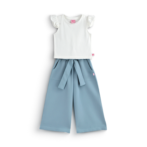 Conjunto con pantalón ancho con blusa blanca • 4 a 12 años • Barbie 5