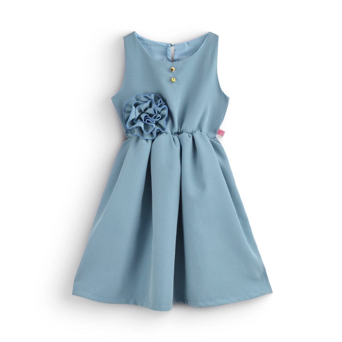 Vestido con moño y botones • BARBIE 13 •  tallas 1-2-3 • VEBB0123