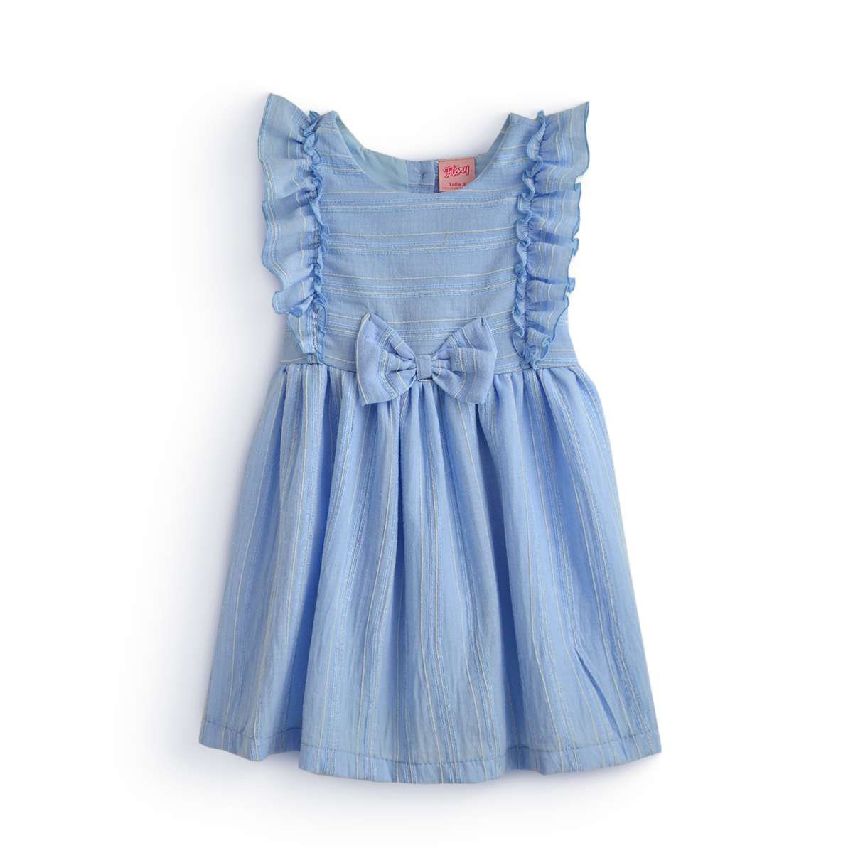 Vestido con olanes en hombros • MALENA 1 •  tallas 1-2-3 • VEBB0146