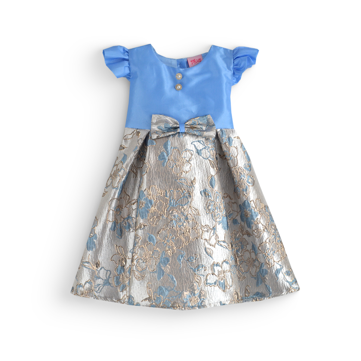 ROSELIA 2 • Satinado con jacquard floral  • tallas 1-2-3  •  VEBB0147