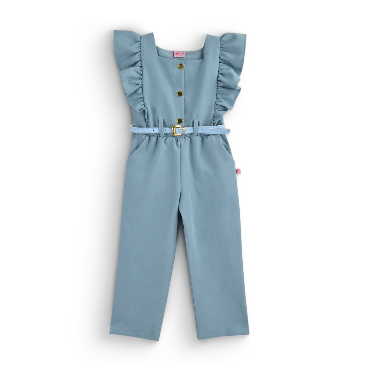 Mono con cinturón y botones niña | JSNI0002 | tallas ch-m-gr