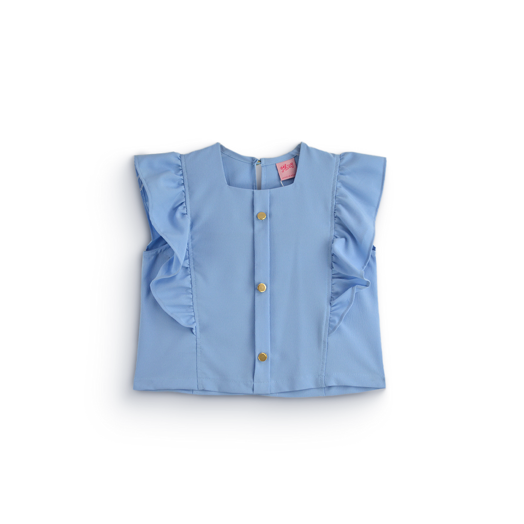 Conjunto pantalón y blusa con botones dorados • 12 a 14 años • Lucy 1