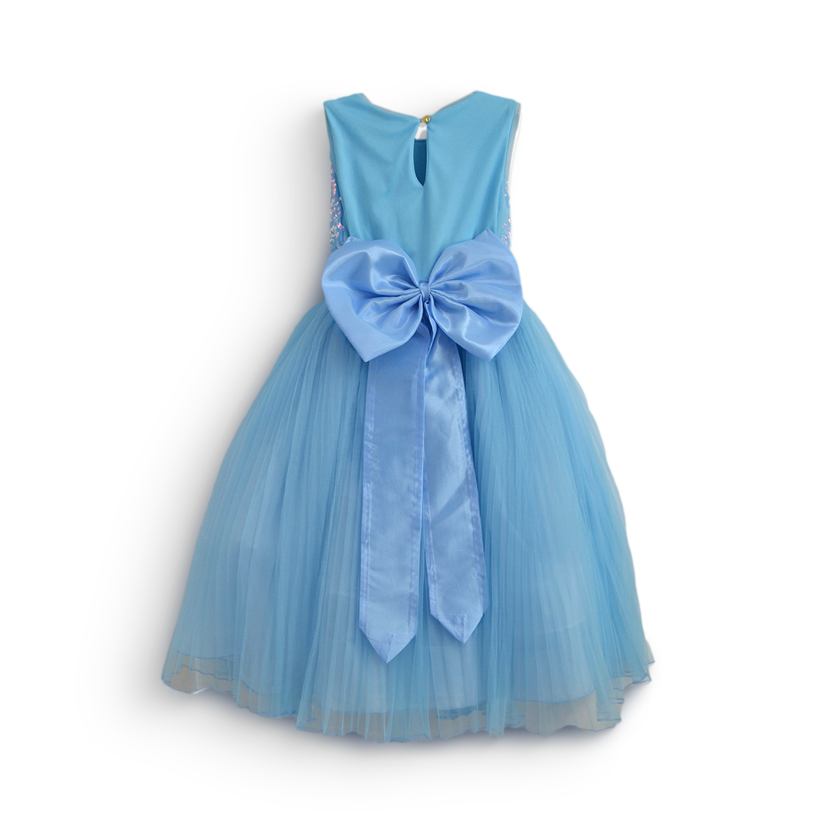 Vestido de lentejuelas largo plisado Niña VENI0187 Flory