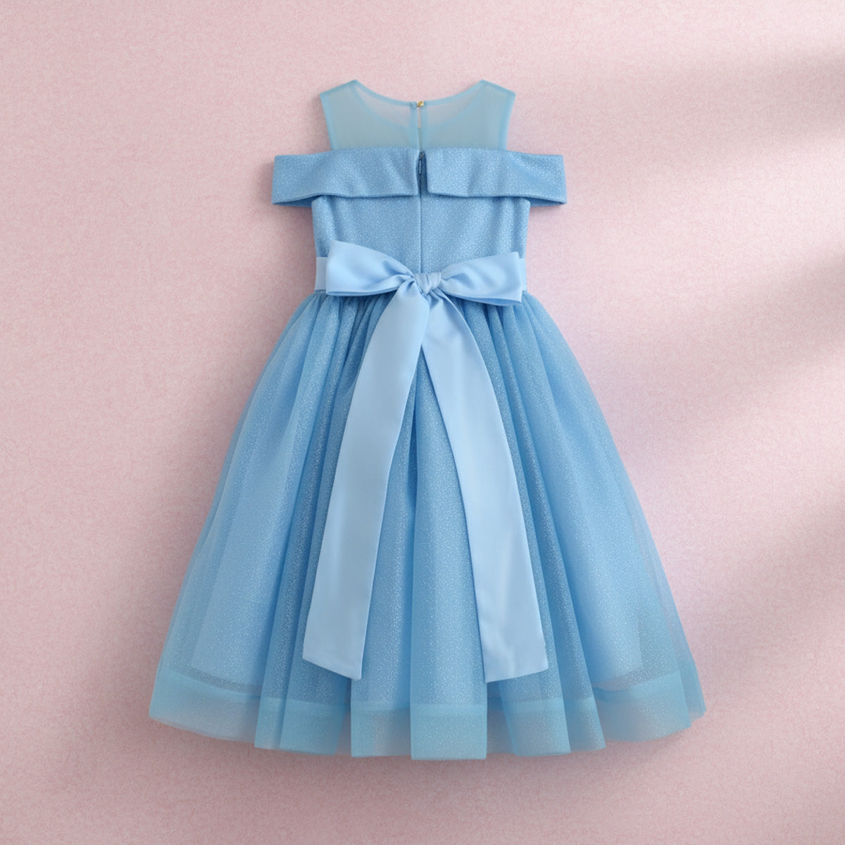 Vestido de Gala con tul sparkle • VALERIA 4 •  tallas xch-ch-m-gr-xg • VENI0201