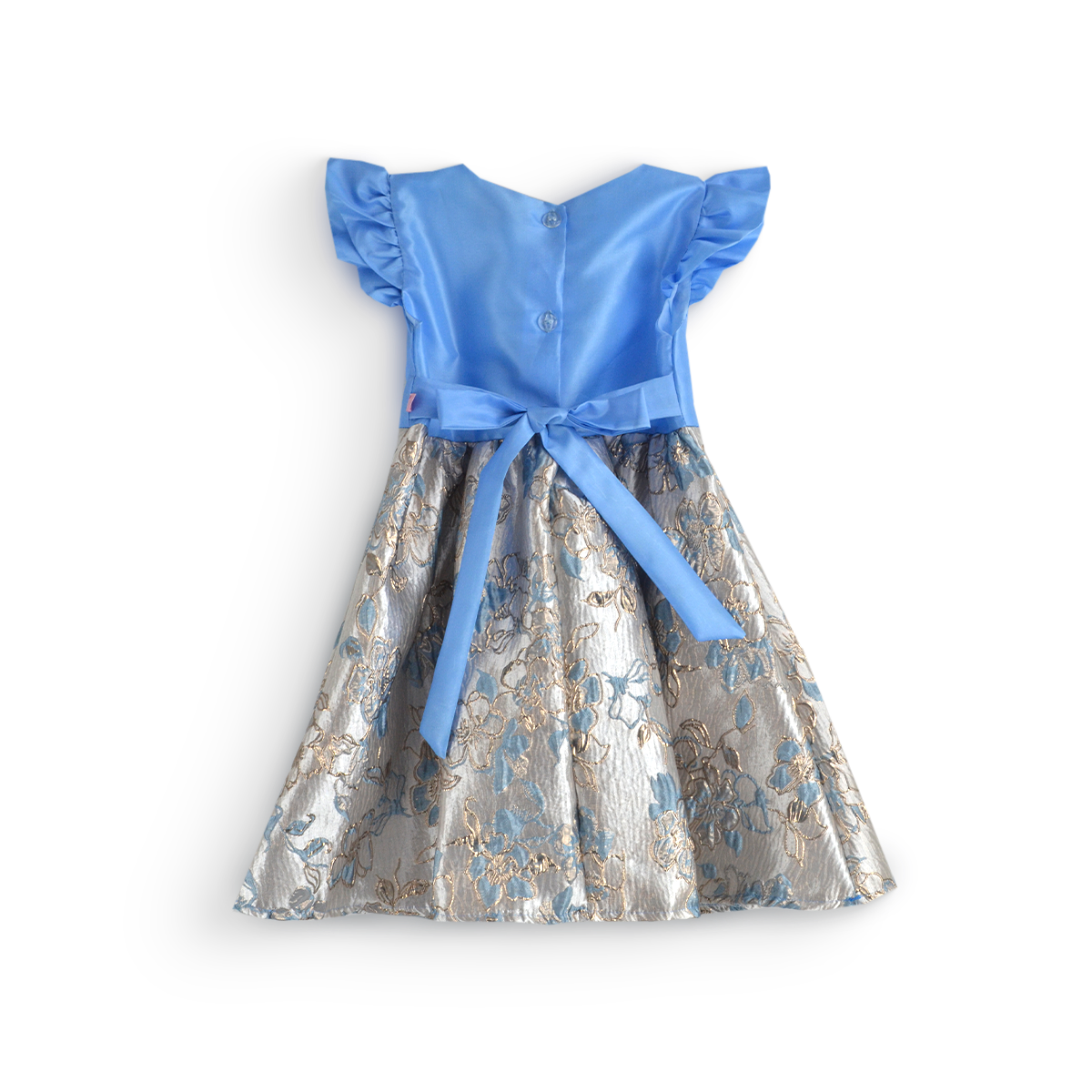 Vestido satinado con jacquard floral • ROSELIA 2 • tallas ch-m-gr  •  VENI0218