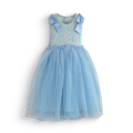 Vestido floreado con tul • NATALI 20 •  tallas ch-m-g • VENI0206A