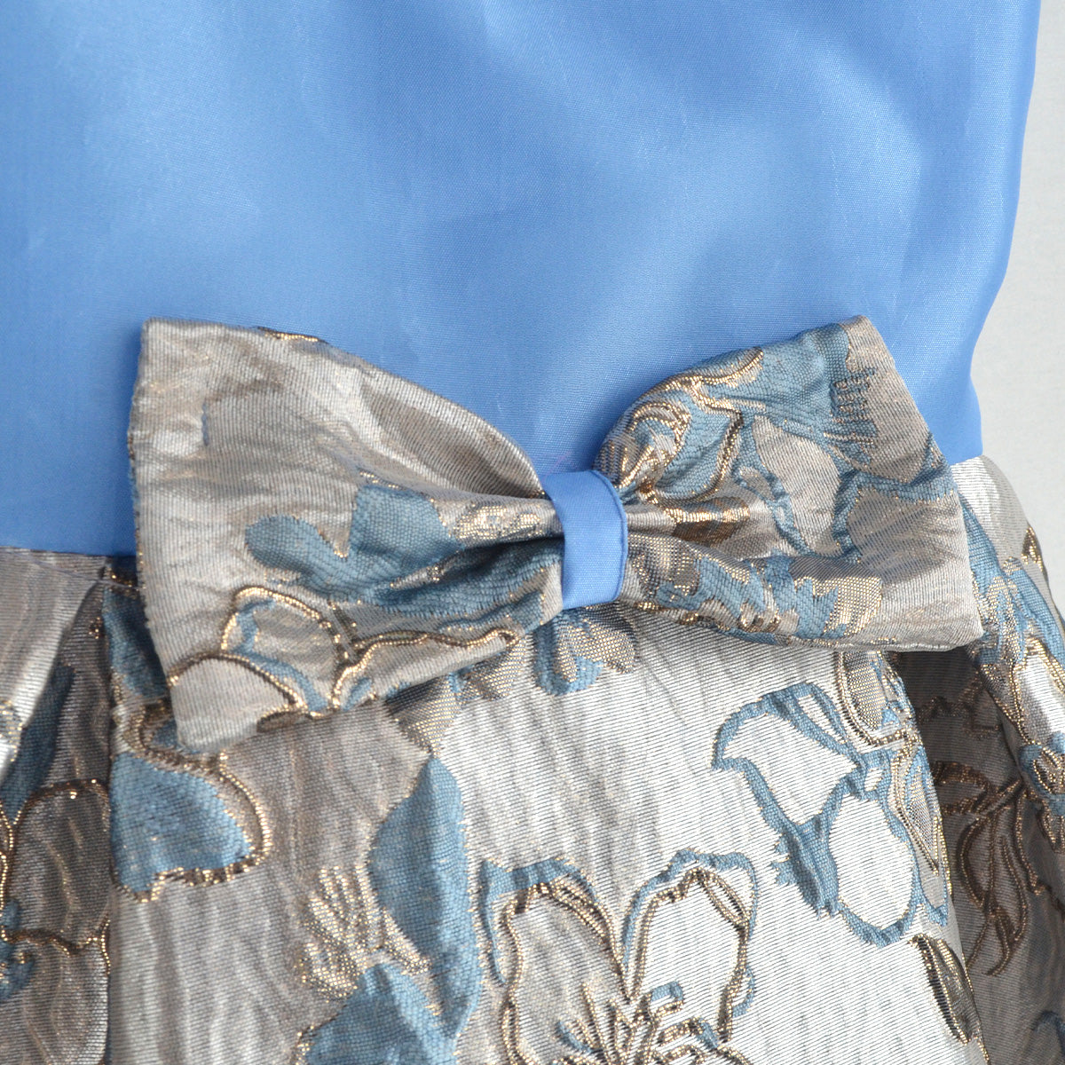Vestido satinado con jacquard floral  • ROSELIA 2 •  tallas 1-2-3  •  VEBB0147