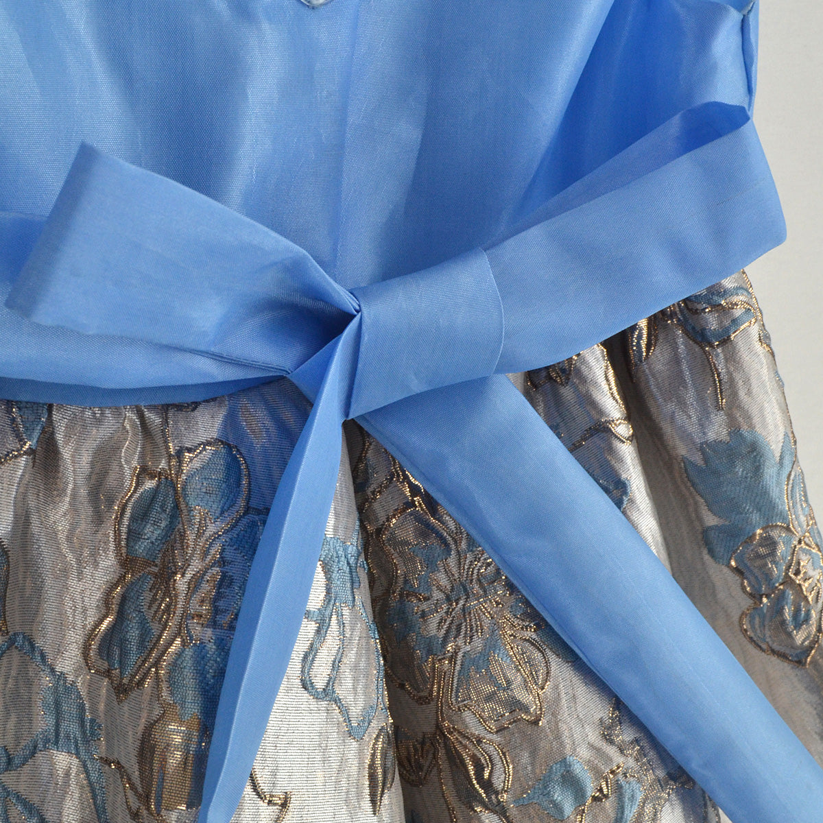Vestido satinado con jacquard floral  • ROSELIA 2 •  tallas 1-2-3  •  VEBB0147