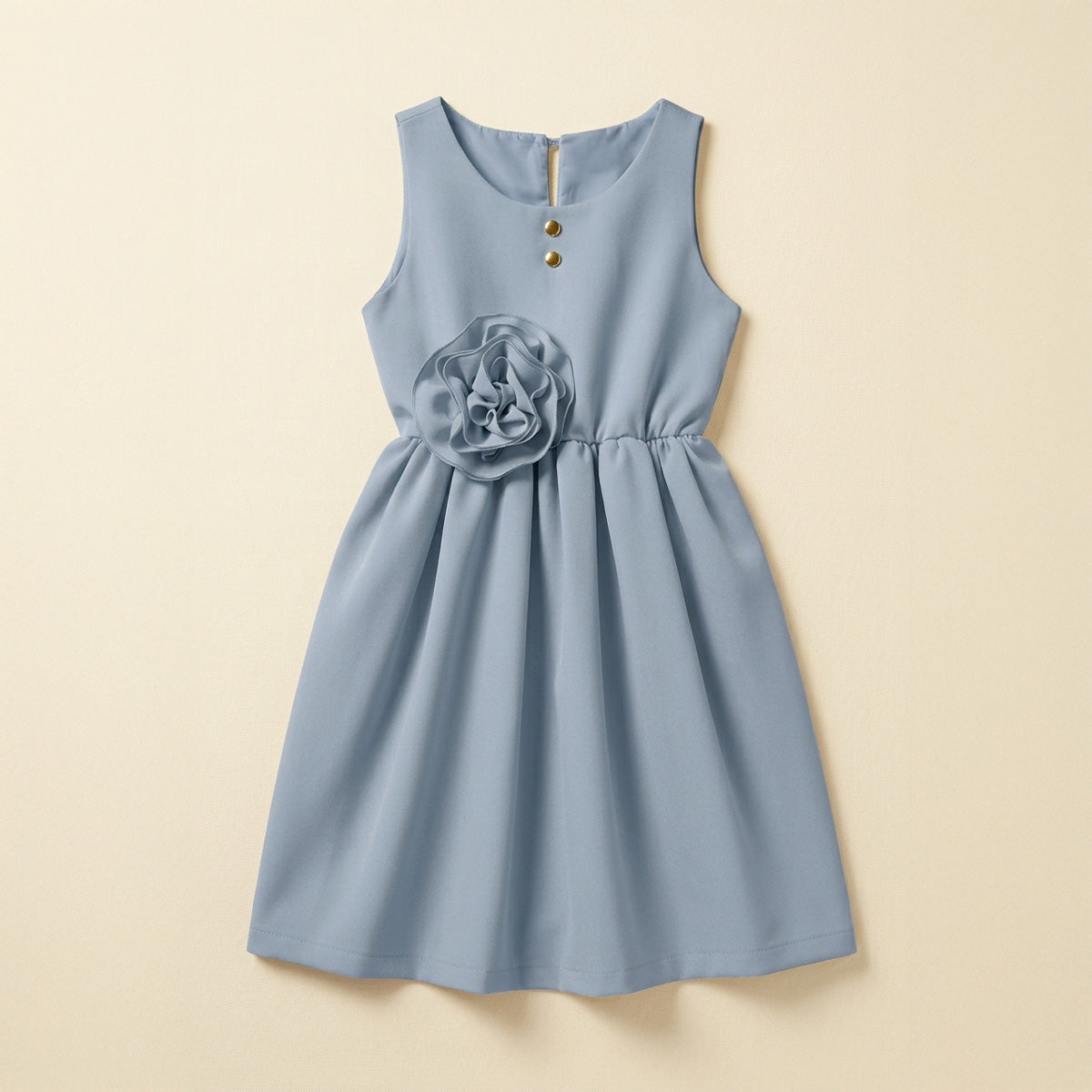 Vestido con moño y botones • BARBIE 13 • tallas ch-m-gr • VENI0181