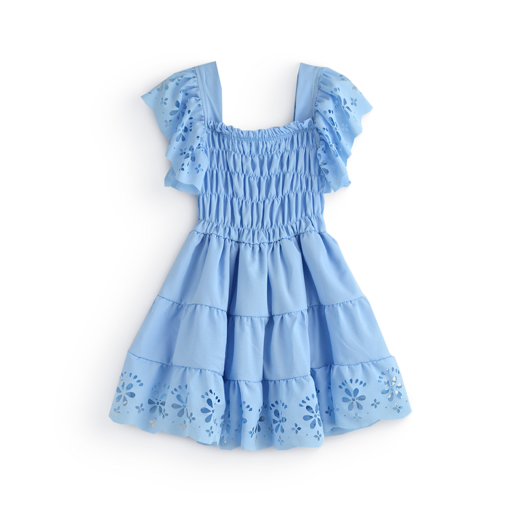 Vestido con figuras de flores • ZARITA 15 • tallas 1-2-3•  VEBB0145