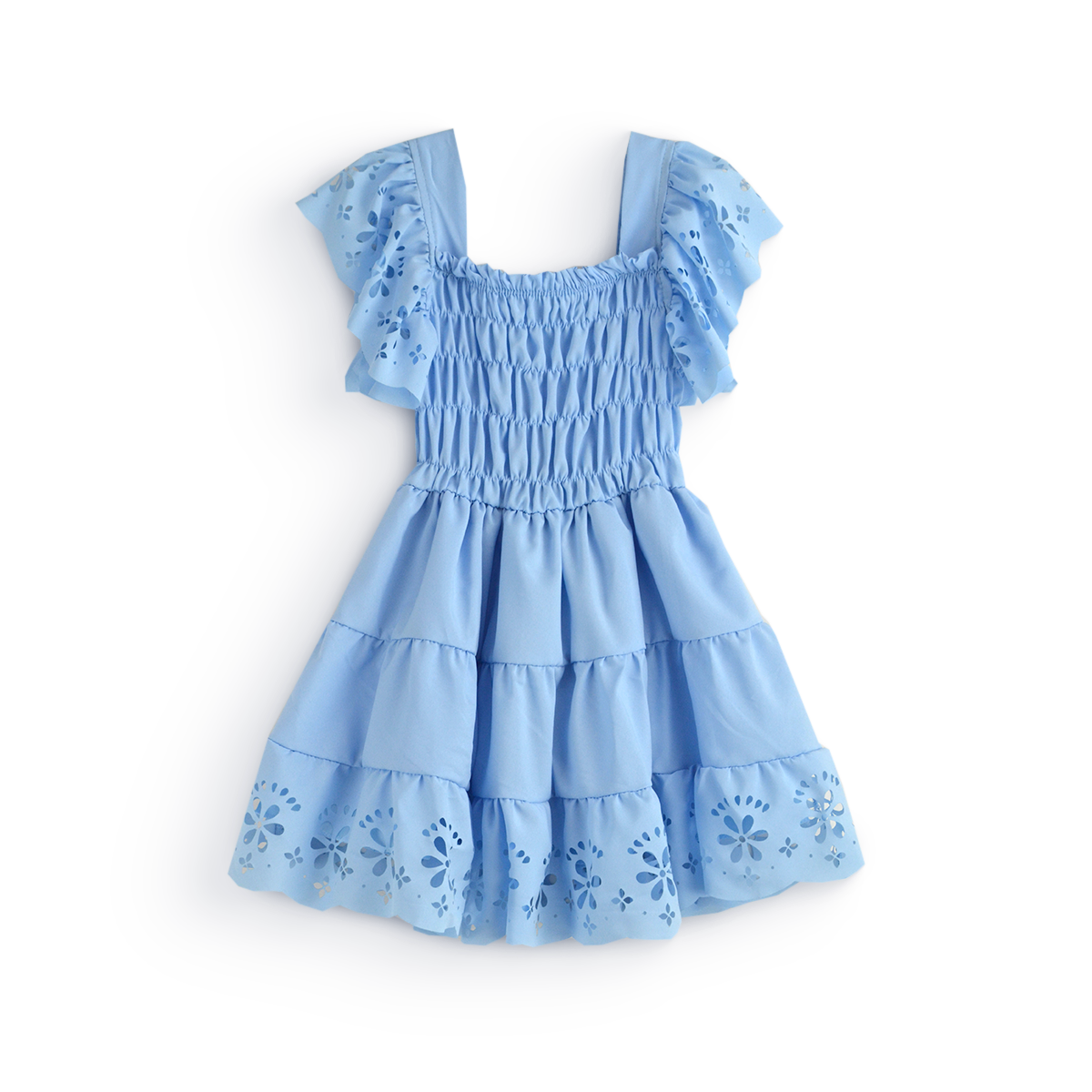 Vestido con figuras de flores • ZARITA 15 • tallas 1-2-3•  VEBB0145