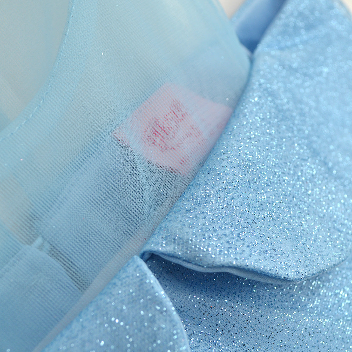 Vestido de Gala con tul sparkle • VALERIA 4 •  tallas xch-ch-m-gr-xg • VENI0201