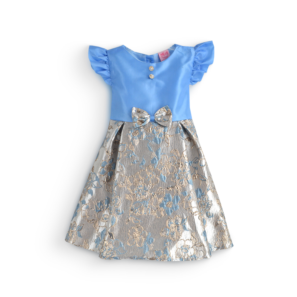 Vestido satinado con jacquard floral • ROSELIA 2 • tallas ch-m-gr  •  VENI0218