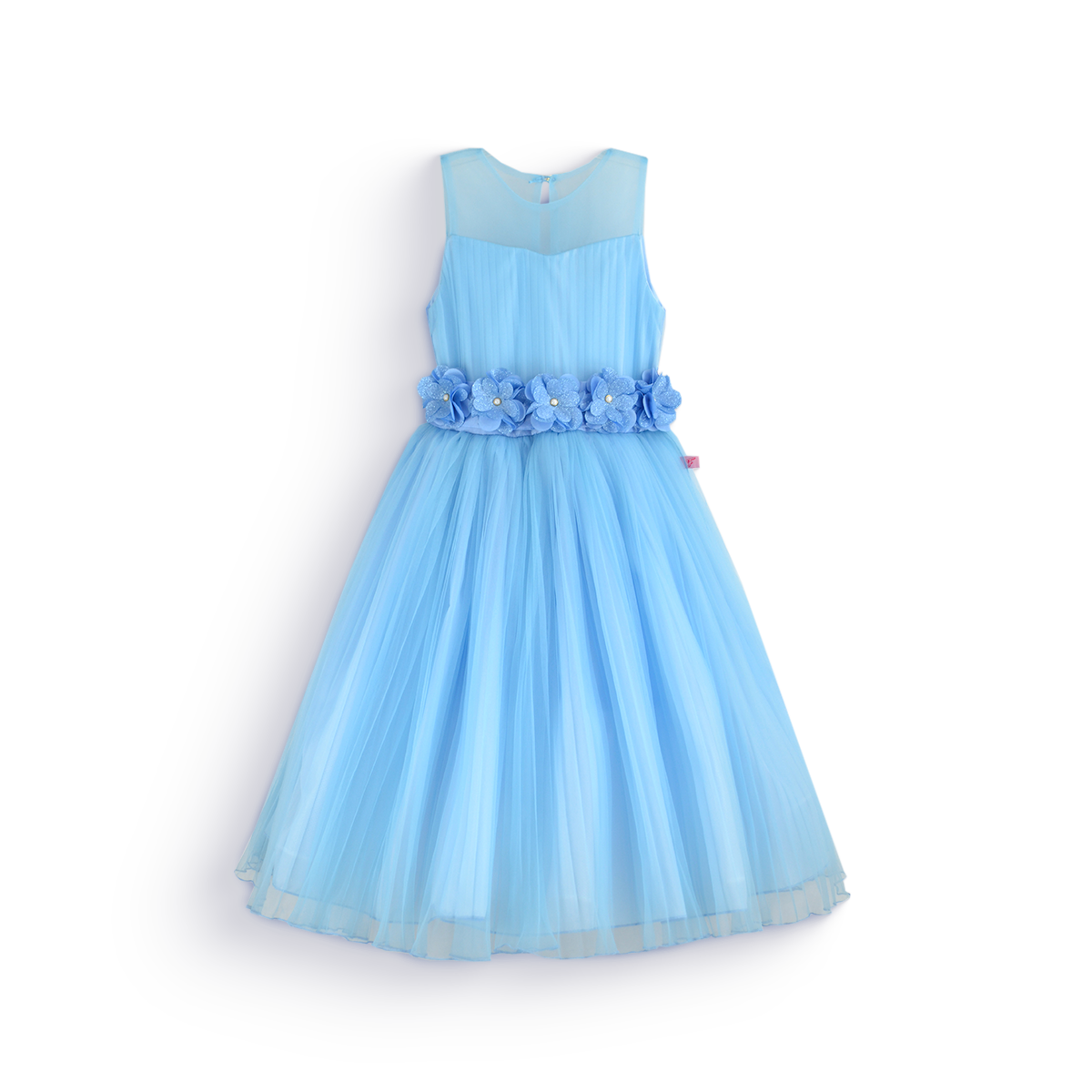 Vestido de Gala con tul y cinta con flores • 4 a 12 años • Valeria 6
