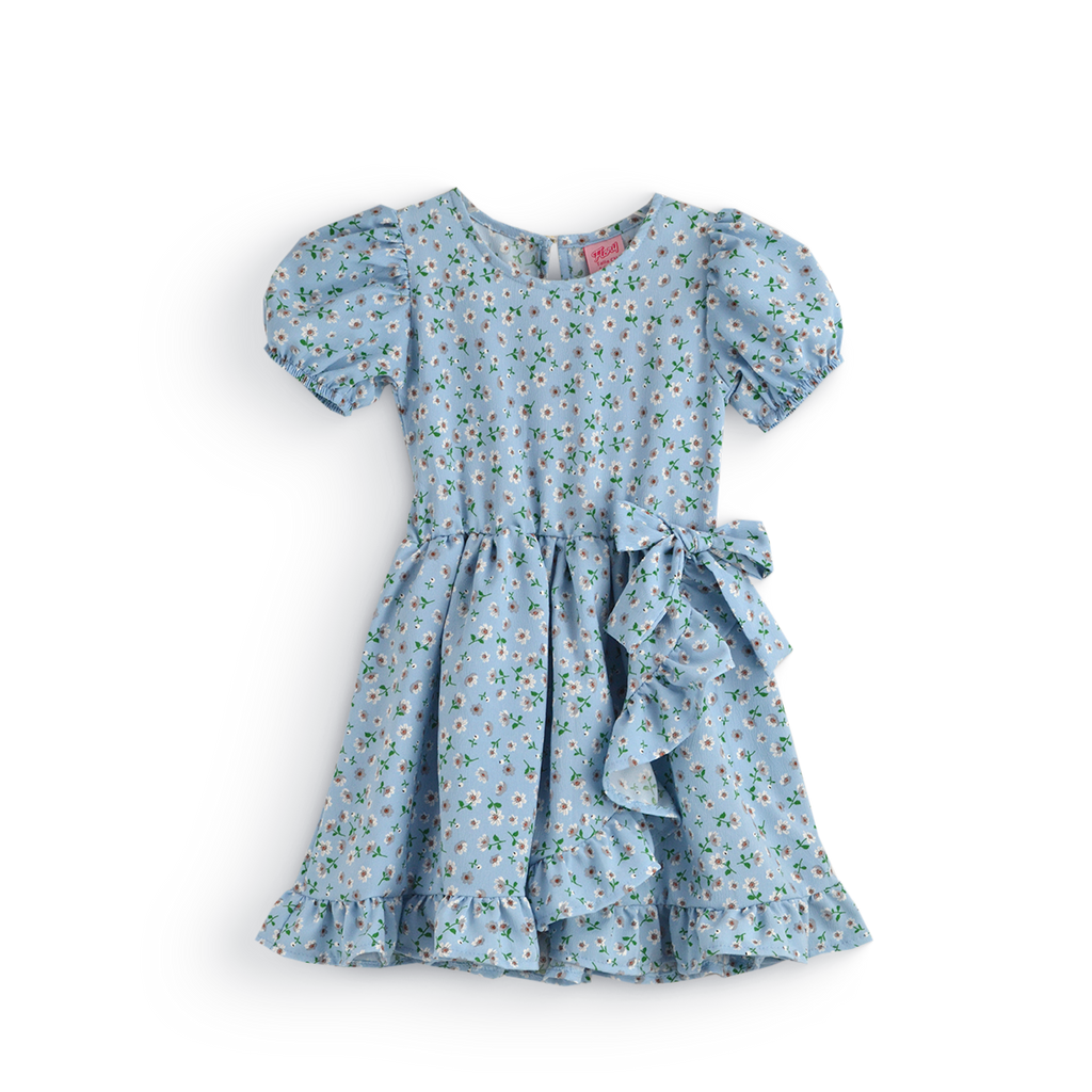 Vestido Floreado con moño • LUCY 7 • tallas ch-m-gr • VENI0217