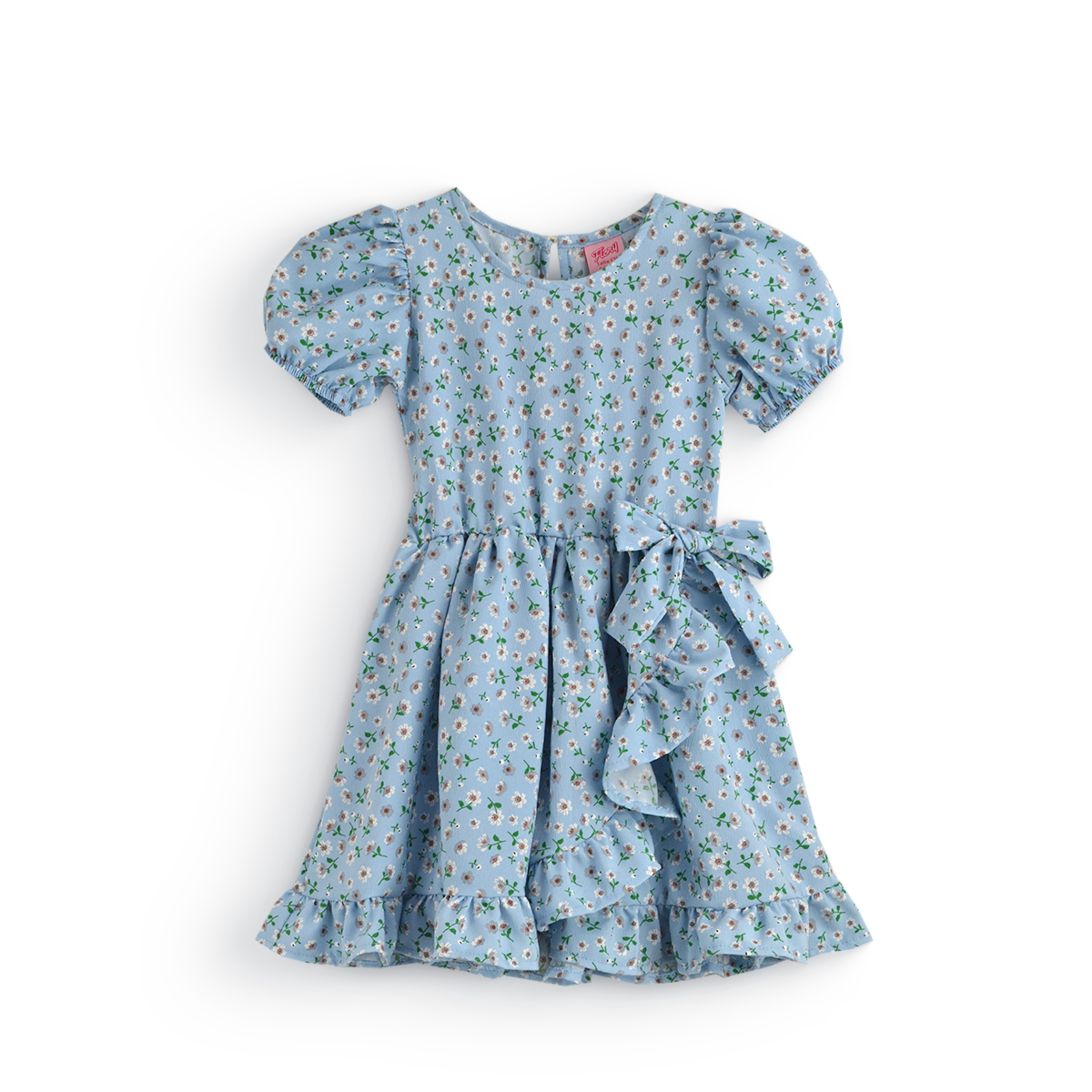Vestido Floreado con moño • LUCY 7 • tallas ch-m-gr • VENI0217