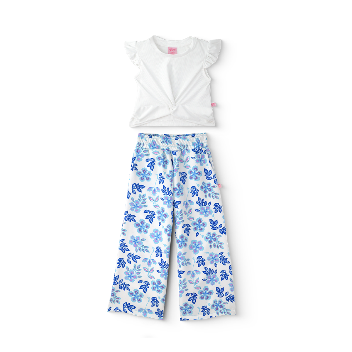 Conjunto de pantalón floreado con blusa de niña Teen Flory CONI0032