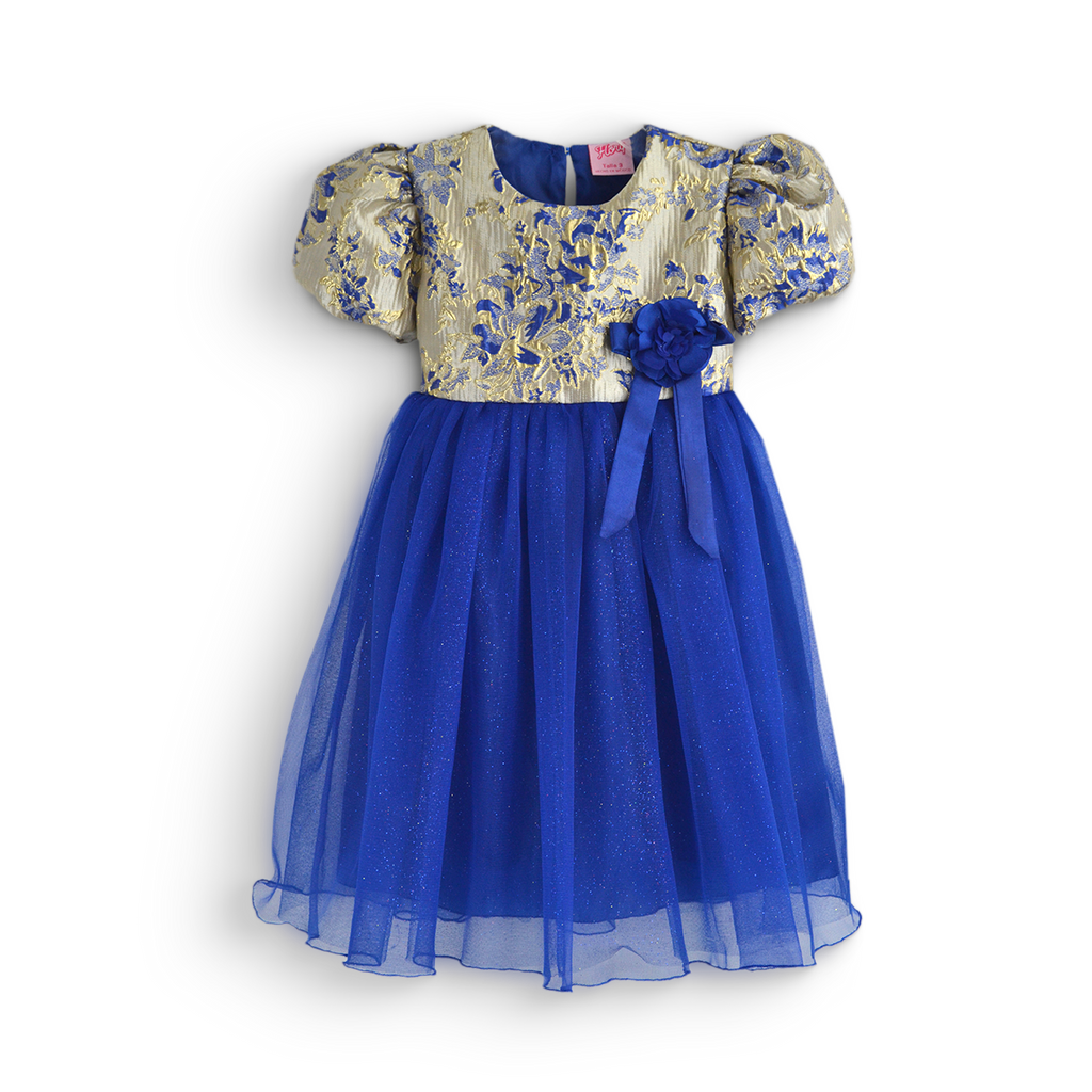 Vestido de jacquard floreado • ROSELIA 1 • tallas 1-2-3 • VEBB0139