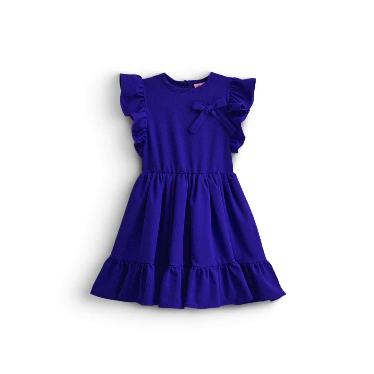 Vestido con moño y olanes para Niña Flory VENI0185