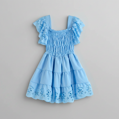 Vestido con figuras de flores • ZARITA 15 • tallas 1-2-3•  VEBB0145