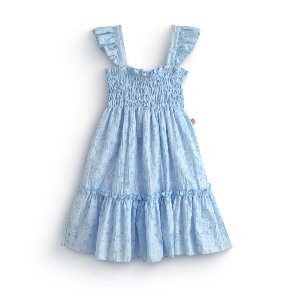 Vestido flores con olanes en hombros • 1 a 3 años • Paty 1