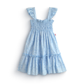Vestido flores con olanes en hombros • 1 a 3 años • Paty 1
