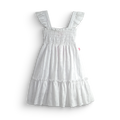 Vestido flores con olanes en hombros • PATY 1 • tallas 1-2-3 • VEBB0153B